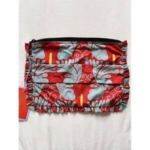 La Double J Red Turquoise Pouchette NWOT
